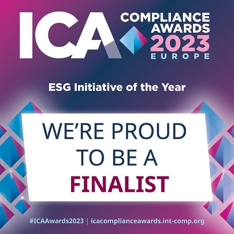 Tenet Compliance Services Shortlisted for ESG Initiative of the year  at the ICA Compliance Awards 2023